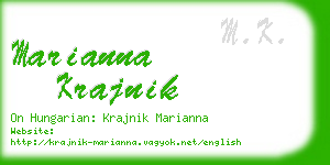 marianna krajnik business card